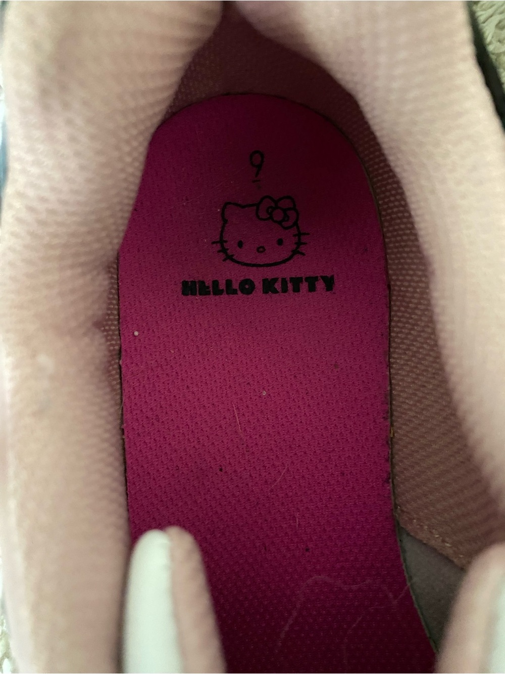 Hello Kitty Pink and White Casual Sneakers - Picture 7 of 8